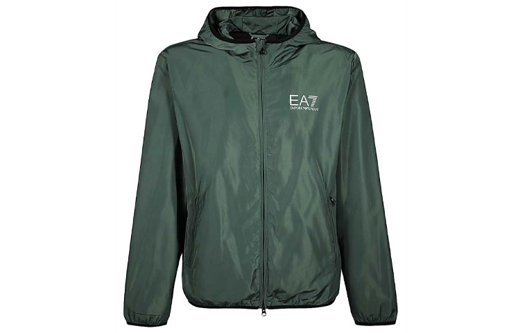 Emporio Armani EA7 Lightweight Zip Jacket Green for Men 8NPB04-PNN7Z-1858