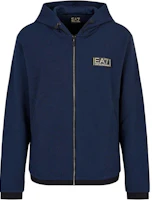 Emporio Armani EA7 Logo Hooded Zip Jacket Men - Dark Blue 6RPM69-PJG1Z-1554 Emporio Armani EA7 Logo Hooded Zip Jacket Men - Dark Blue 6RPM69-PJG1Z-1554