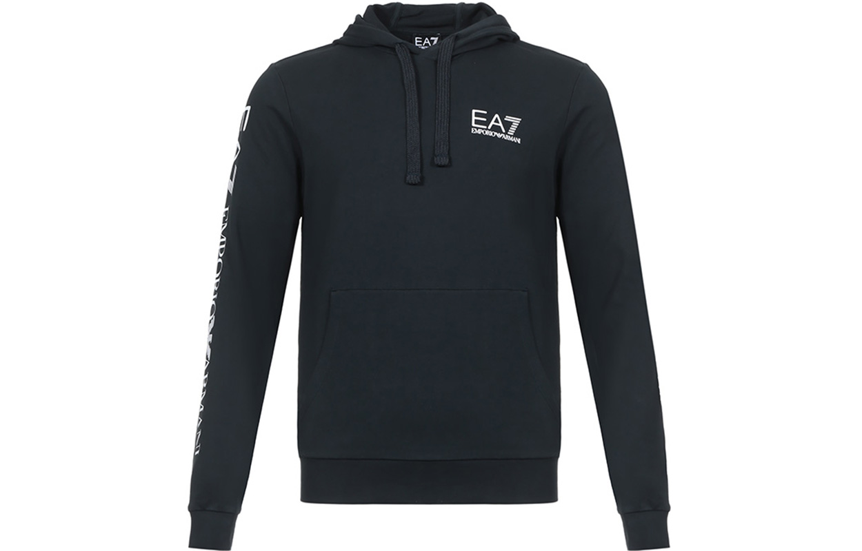 Emporio Armani EA7 Logo Hoodie - Navy Blue 3HPM18-PJ05Z-0544