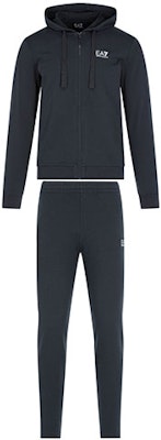 Emporio Armani EA7 Logo Hoodie Casual Tracksuit Navy Blue. 8NPV50-PJ05Z-1578 Lookbook Emporio Armani EA7 Logo Hoodie Casual Tracksuit Navy Blue. 8NPV50-PJ05Z-1578
