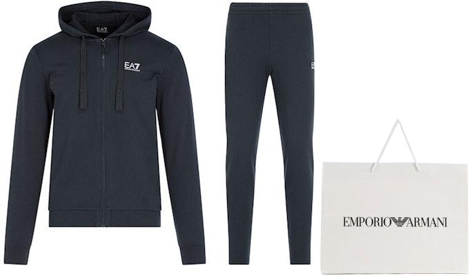 Emporio Armani EA7 Logo Hoodie Casual Tracksuit Navy Blue. 8NPV50-PJ05Z-1578 Details for Emporio Armani EA7 Logo Hoodie Casual Tracksuit Navy Blue. 8NPV50-PJ05Z-1578
