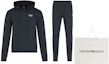 Details for Emporio Armani EA7 Logo Hoodie Casual Tracksuit Navy Blue. 8NPV50-PJ05Z-1578