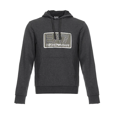Emporio Armani EA7 Logo Hoodie Dark Gray 6ZPM64-PJF3Z-3909
