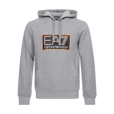 Emporio Armani EA7 Logo Hoodie in Gray 6ZPM64-PJF3Z-3905