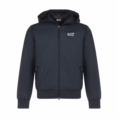 Emporio Armani EA7 Logo Hoodie Jacket Night Blue 6HPB02-PN27Z-0578