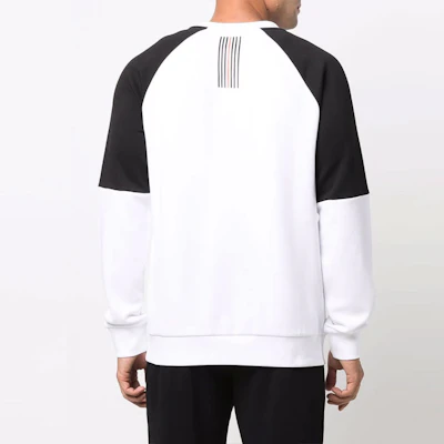 Emporio Armani EA7 男士拼色标志印花卫衣 - 白色 6KPM41-PJANZ-1100 Purchase Emporio Armani EA7 男士拼色标志印花卫衣 - 白色 6KPM41-PJANZ-1100