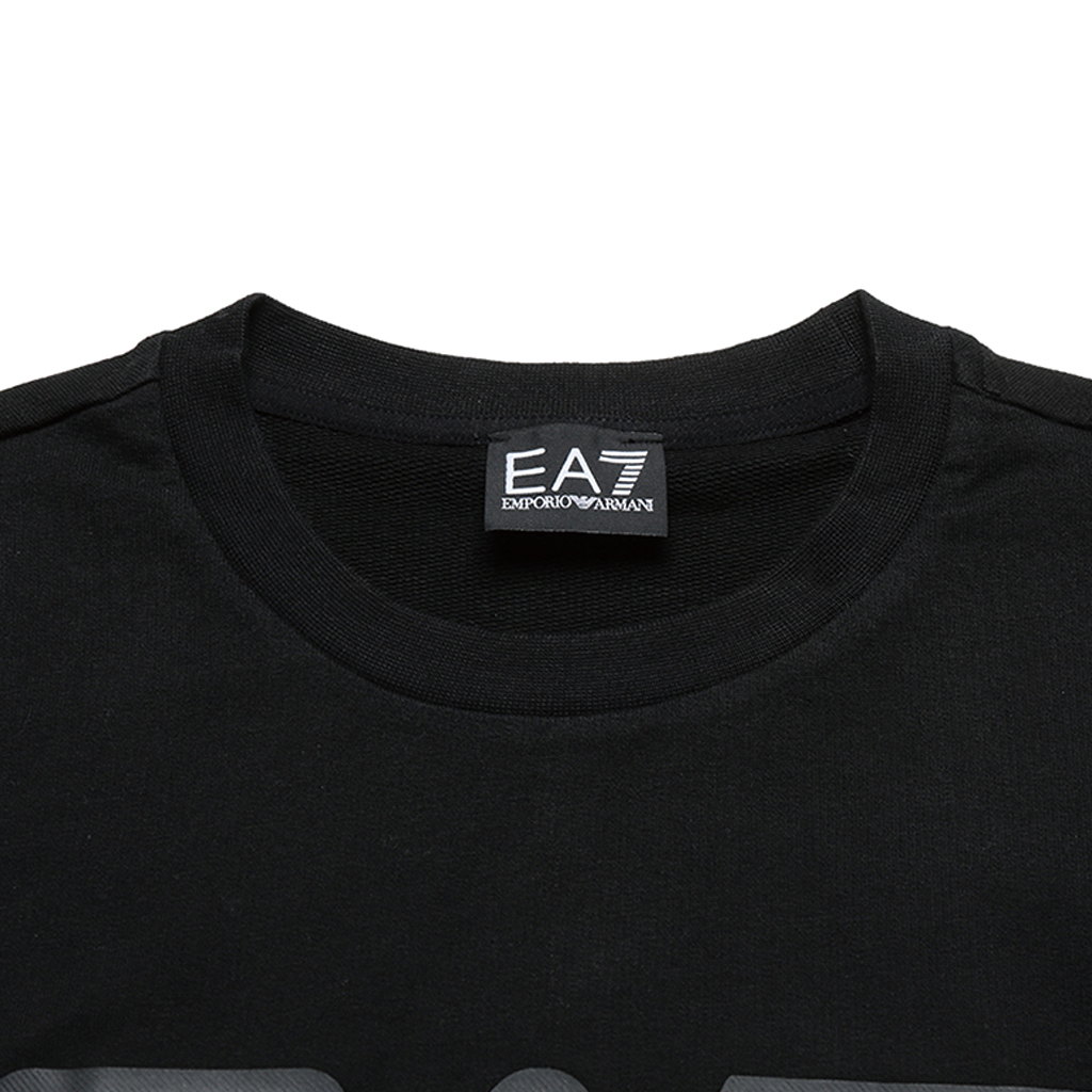 Emporio Armani EA7 Logo Print Crewneck Pullover Sweatshirt Black 6HPM60-PJ05Z-0200 圖 6