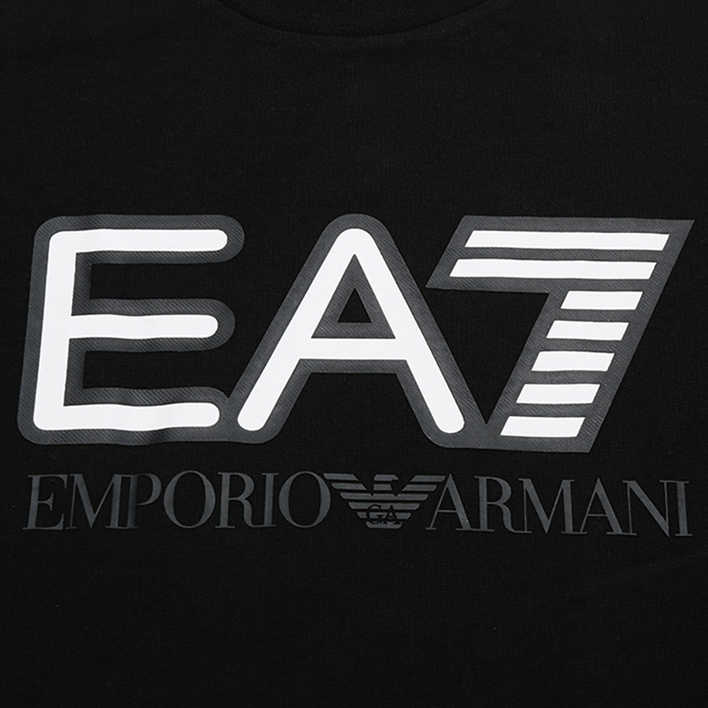 Emporio Armani EA7 Logo Print Crewneck Pullover Sweatshirt Black 6HPM60-PJ05Z-0200 圖 7