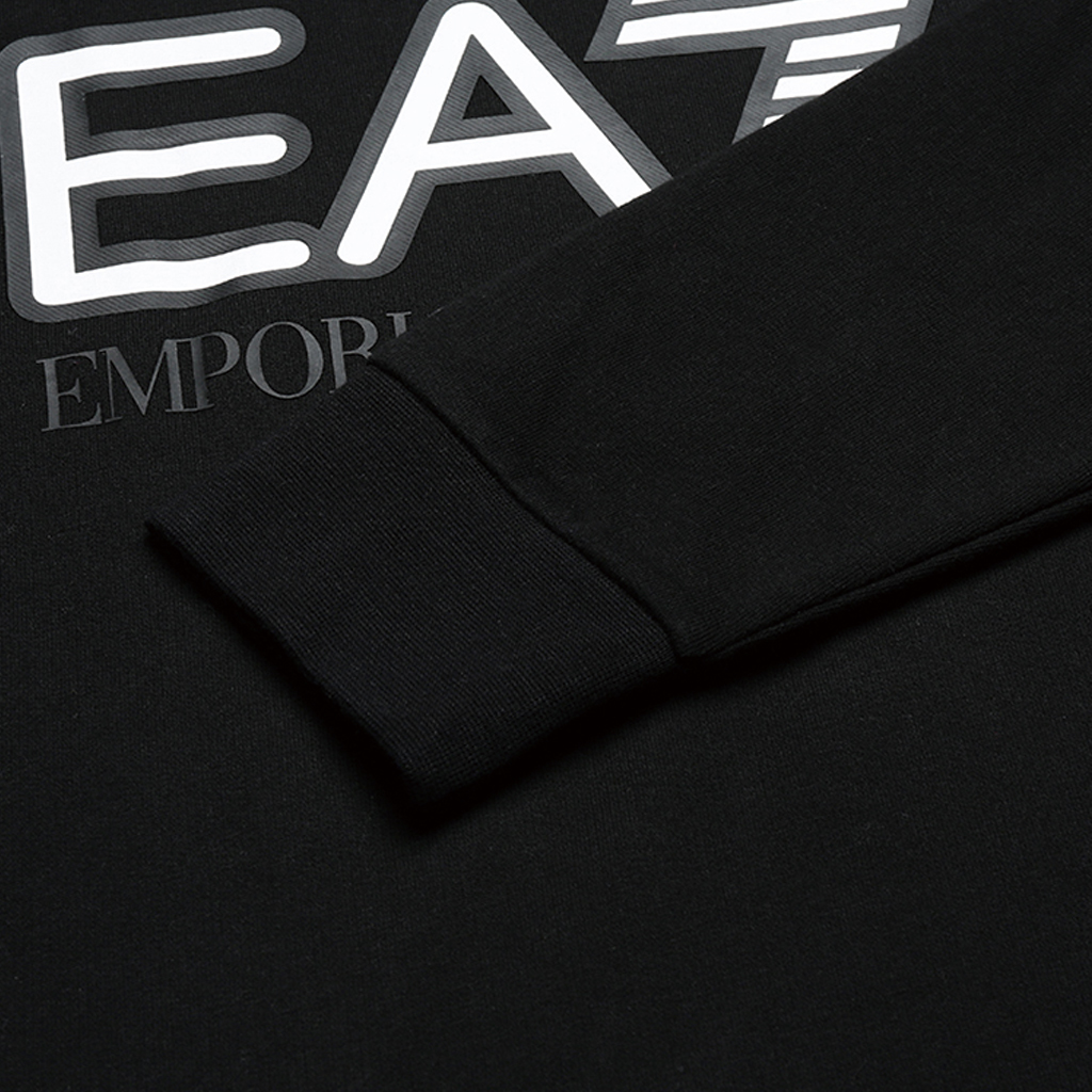 Emporio Armani EA7 Logo Print Crewneck Pullover Sweatshirt Black 6HPM60-PJ05Z-0200 圖 8