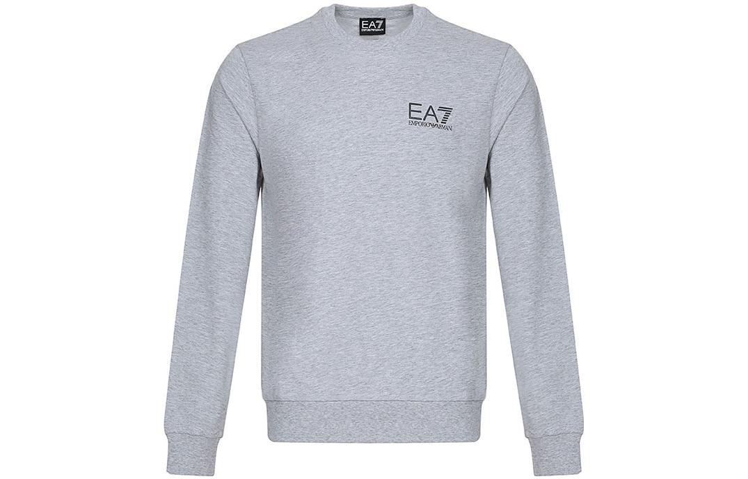 Emporio Armani EA7 Logo Print Crewneck Sweatshirt Grey () 3ZPM52-PJ05Z-3904