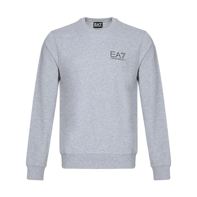 Emporio Armani EA7 Logo Print Crewneck Sweatshirt Grey () 3ZPM52-PJ05Z-3904