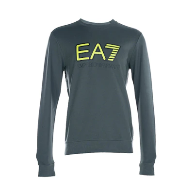 Emporio Armani EA7 Logo Print Crewneck Sweatshirt Green - 6HPM60-PJ05Z-1984