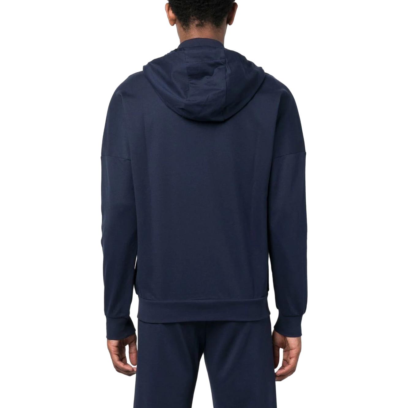 Emporio Armani EA7 Logo Print Drawstring Hooded Jacket Navy Blue SS23 3RPM63-PJ05Z-1554 圖 4