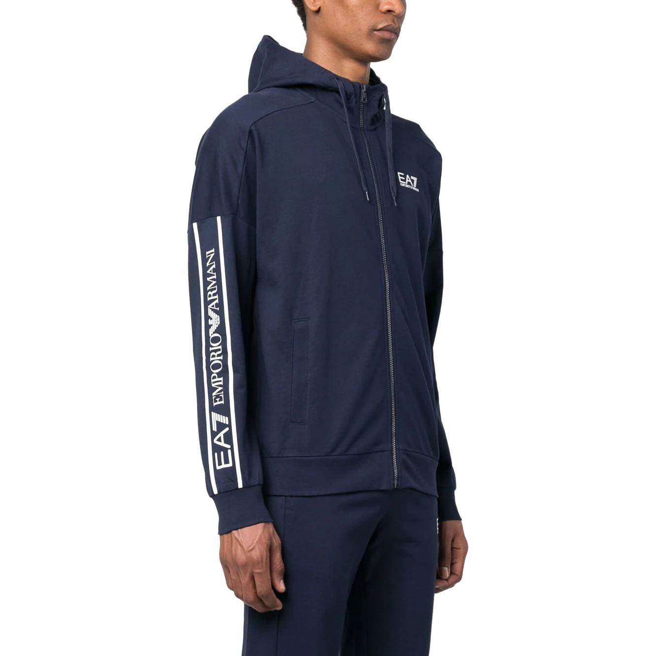Emporio Armani EA7 Logo Print Drawstring Hooded Jacket Navy Blue SS23 3RPM63-PJ05Z-1554 圖 5