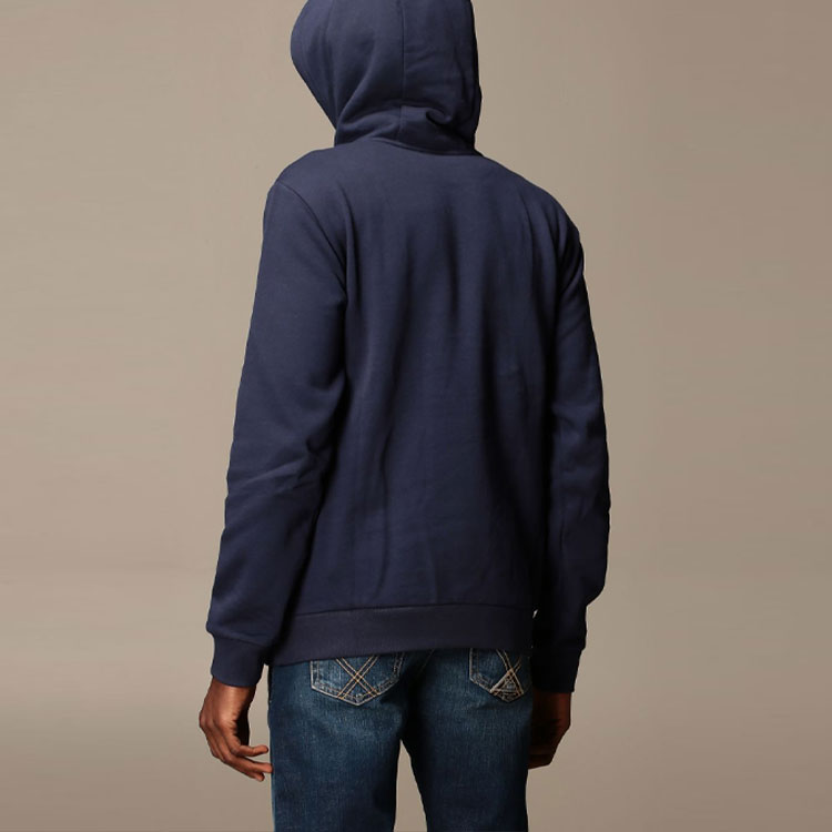 Emporio Armani EA7 Logo Print Fleece Hoodie for Men in Navy Blue 6HPM17-PJ07Z-0554 圖 5