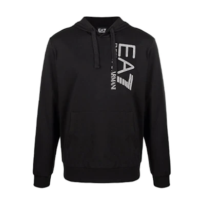 Emporio Armani EA7 Logo Print Hoodie - Black 3KPMC2-PJ7BZ