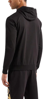 Emporio Armani EA7 Logo Hoodie Zip Lelaki Hitam SS24 8NPM13-PJ05Z-0208 Shop Emporio Armani EA7 Logo Hoodie Zip Lelaki Hitam SS24 8NPM13-PJ05Z-0208
