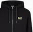 Details for Emporio Armani EA7 Logo Hoodie Zip Lelaki Hitam SS24 8NPM13-PJ05Z-0208