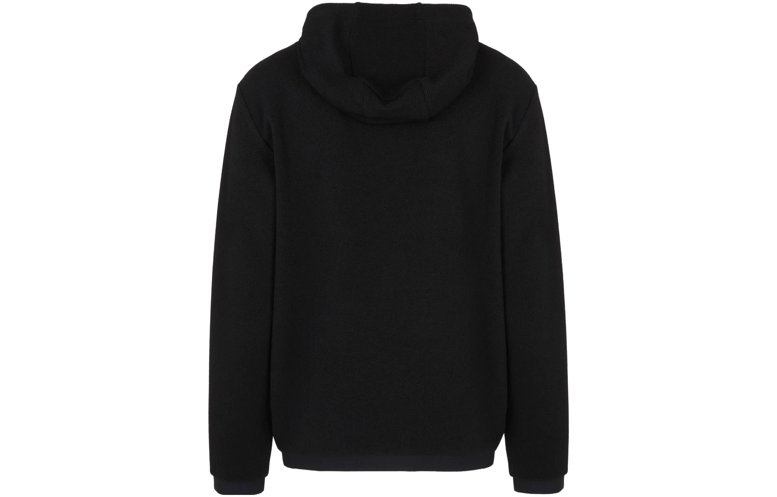 Lookbook EMPORIO ARMANI EA7 Logo Print Hoodie Jacket  Black 6RPM69-PJG1Z-1200