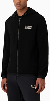 EMPORIO ARMANI EA7 Logo Print Hoodie Jacket Black 6RPM69-PJG1Z-1200 Purchase EMPORIO ARMANI EA7 Logo Print Hoodie Jacket Black 6RPM69-PJG1Z-1200