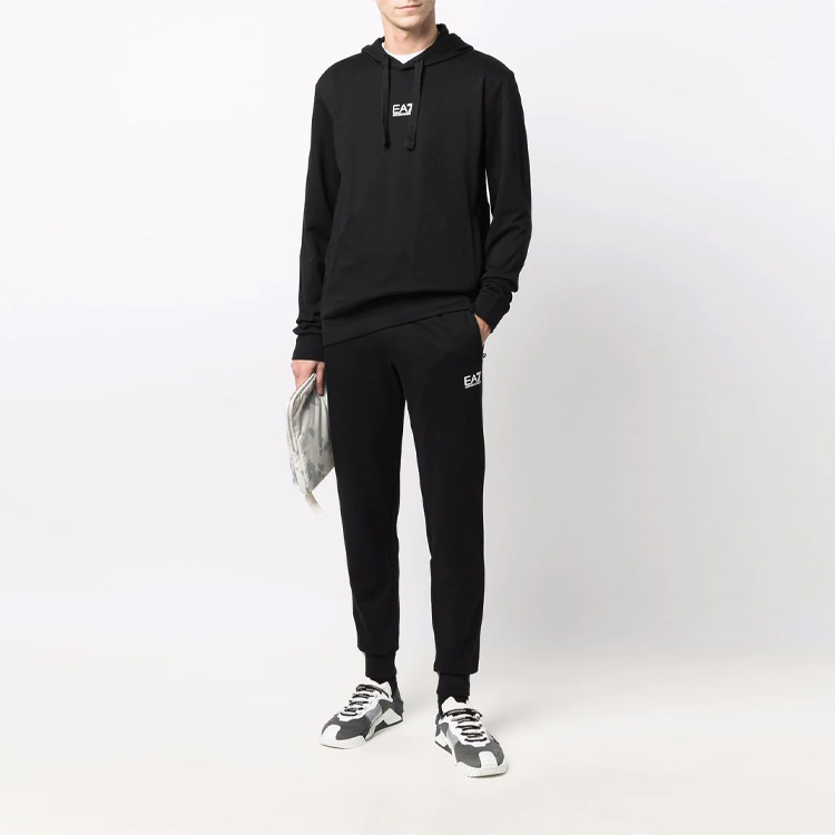 EMPORIO ARMANI EA7 Logo Print Hoodie Tracksuit - Black. 8NPV81-PJ05Z-1200 圖 3