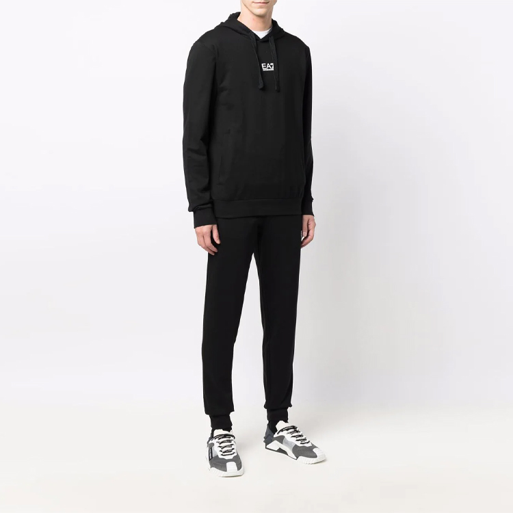 EMPORIO ARMANI EA7 Logo Print Hoodie Tracksuit - Black. 8NPV81-PJ05Z-1200 圖 5