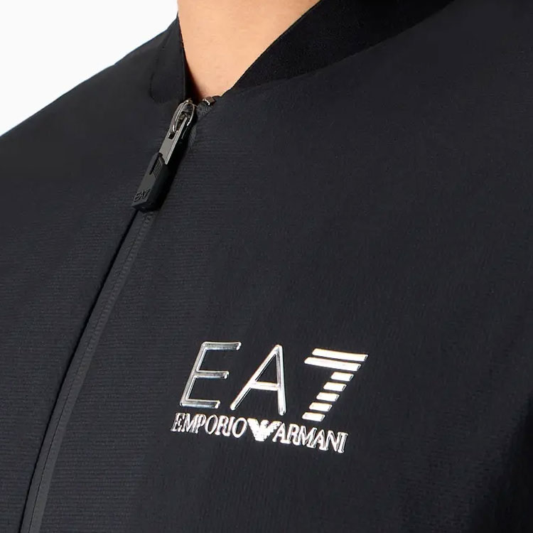 EMPORIO ARMANI EA7 Logo Print Long Sleeve Jacket for Men - Black. 6RPB12-PN4UZ-1200 圖 6