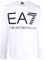 Emporio Armani EA7 Logo Print Long Sleeve T-Shirt Men’s FW21 White 6KPT30-PJ6EZ-1100 Emporio Armani EA7 Logo Print Long Sleeve T-Shirt Men’s FW21 White 6KPT30-PJ6EZ-1100