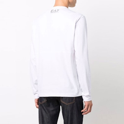 エンポリオアルマーニ EA7 ロゴプリント 長袖Tシャツ メンズ FW21 ホワイト 6KPT30-PJ6EZ-1100 Details for エンポリオアルマーニ EA7 ロゴプリント 長袖Tシャツ メンズ FW21 ホワイト 6KPT30-PJ6EZ-1100