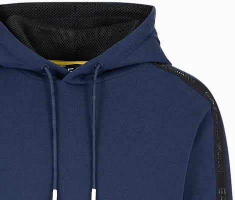 Emporio Armani EA7 Hoodie Navy Blue Lengan Panjang dengan Cetakan Logo 3DPM57-PJEQZ-0554 Details for Emporio Armani EA7 Hoodie Navy Blue Lengan Panjang dengan Cetakan Logo 3DPM57-PJEQZ-0554