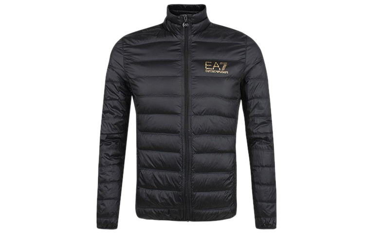Emporio Armani EA7 Logo Print Puffer Jacket Black 8NPB01-PN29Z-00208