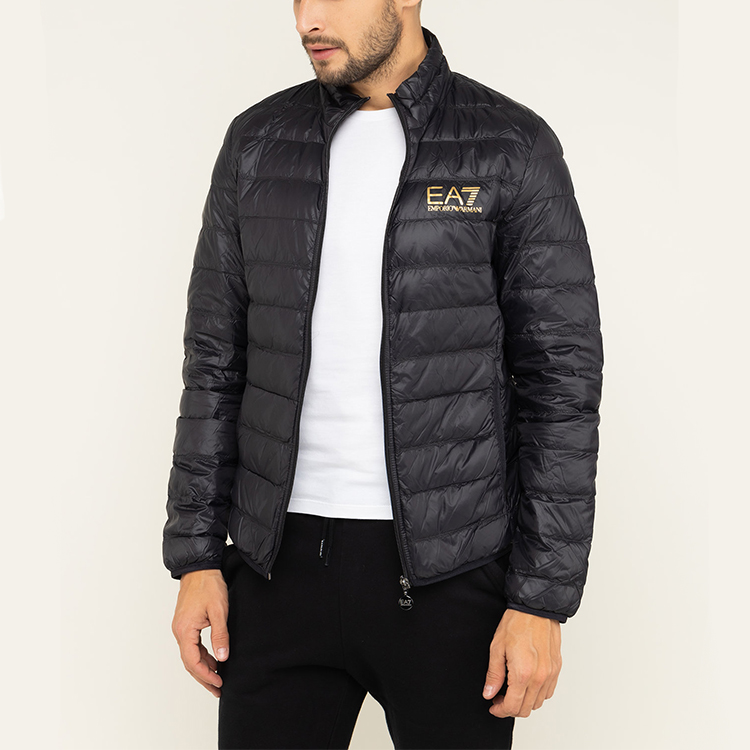 Purchase Emporio Armani EA7 Jaket Puff Cetakan Logo Hitam 8NPB01-PN29Z-00208