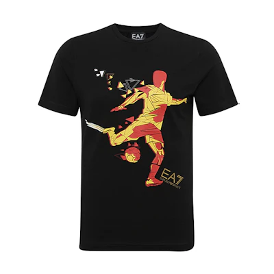EMPORIO ARMANI EA7 Logo Print Short Sleeve Sports T-Shirt 3GPT14-PJP6Z-01200