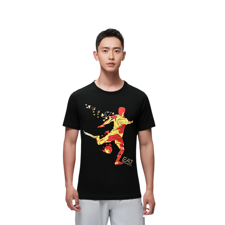 Sizing エンポリオ アルマーニ EA7 ロゴプリント 半袖 スポーツ Tシャツ 3GPT14-PJP6Z-01200