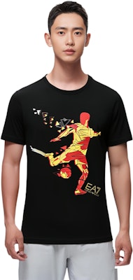 エンポリオ アルマーニ EA7 ロゴプリント 半袖 スポーツ Tシャツ 3GPT14-PJP6Z-01200 Sizing エンポリオ アルマーニ EA7 ロゴプリント 半袖 スポーツ Tシャツ 3GPT14-PJP6Z-01200