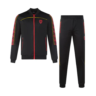 Emporio Armani EA7 Logo Print Tracksuit in Black 6LPV76-PJHEZ-1200