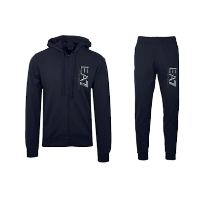 Emporio Armani EA7 Logo Print Tracksuit Night Blue Set 3HPV65-PJ8BZ-1578