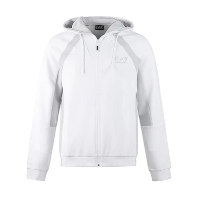 Emporio Armani EA7 Logo Print Zip-Up Hoodie Jacket 3RPM29-PJF3Z-1100