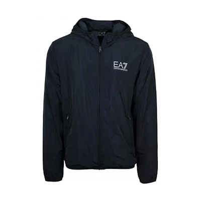 EMPORIO ARMANI EA7 Logo Print Zipper Hoodie Night Blue 8NPB04-PNN7Z-1578