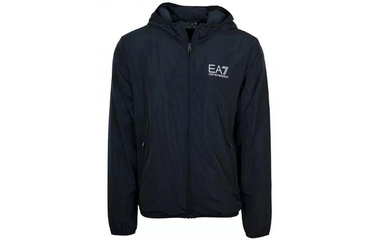 EMPORIO ARMANI EA7 Logo Print Zipper Hoodie Night Blue 8NPB04-PNN7Z-1578 圖 2