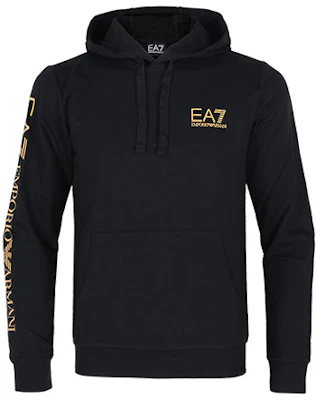Emporio Armani EA7 Logo Pullover Hoodie Lelaki Hitam Pakaian Kasual. 8NPM18-PJ05Z-1203 Order Emporio Armani EA7 Logo Pullover Hoodie Lelaki Hitam Pakaian Kasual. 8NPM18-PJ05Z-1203