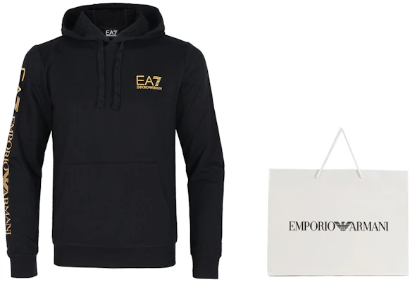 Emporio Armani EA7 Logo Pullover Hoodie Lelaki Hitam Pakaian Kasual. 8NPM18-PJ05Z-1203 Lookbook Emporio Armani EA7 Logo Pullover Hoodie Lelaki Hitam Pakaian Kasual. 8NPM18-PJ05Z-1203