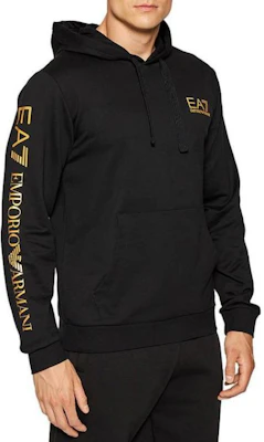 Emporio Armani EA7 Logo Pullover Hoodie Lelaki Hitam Pakaian Kasual. 8NPM18-PJ05Z-1203 Shop Emporio Armani EA7 Logo Pullover Hoodie Lelaki Hitam Pakaian Kasual. 8NPM18-PJ05Z-1203