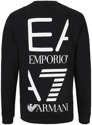 Emporio Armani EA7 Logo Printed Sweatshirt Hitam 6LPM59-PJHDZ-10901 Lookbook Emporio Armani EA7 Logo Printed Sweatshirt Hitam 6LPM59-PJHDZ-10901
