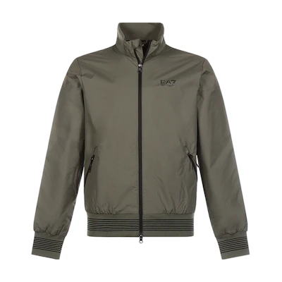 Emporio Armani EA7 Logo Stand Collar Fleece Jacket Military Green 6HPB01-PN27Z-1867