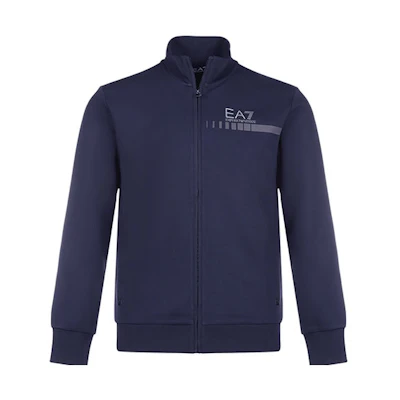 Emporio Armani EA7 Logo Stand Collar Jacket - Navy Blue 6HPM81-PJ8NZ-1578