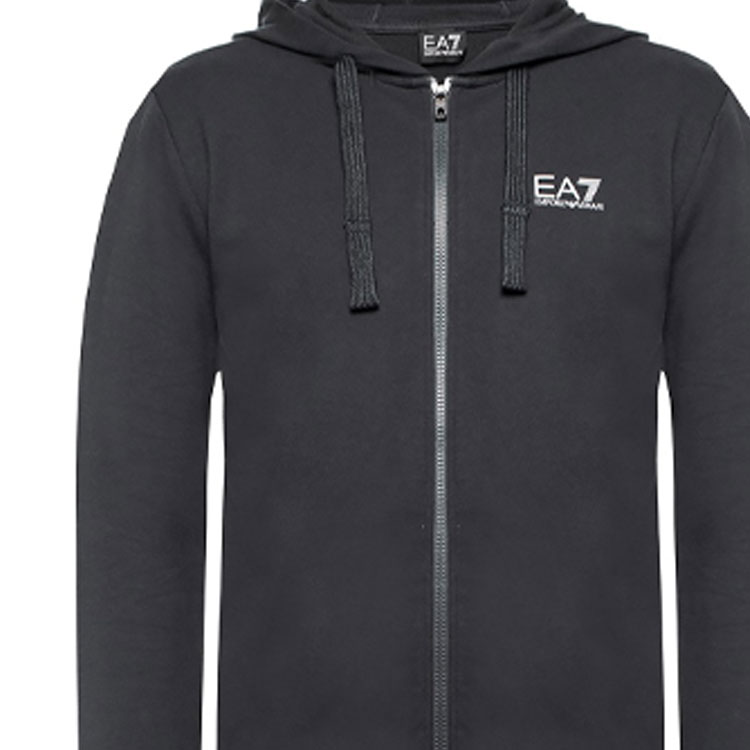 Purchase Emporio Armani EA7 標誌拉鍊連帽衣 黑色 時尚 8NPM03-PJ05Z-1200