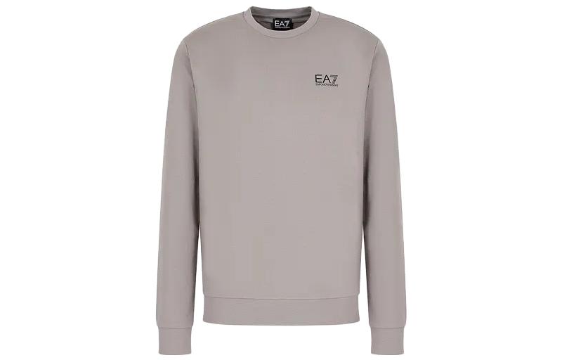 Emporio Armani EA7 Loose Fit Crewneck Letter Print Sweatshirt Grey 8NPT55-PJM5Z-1920