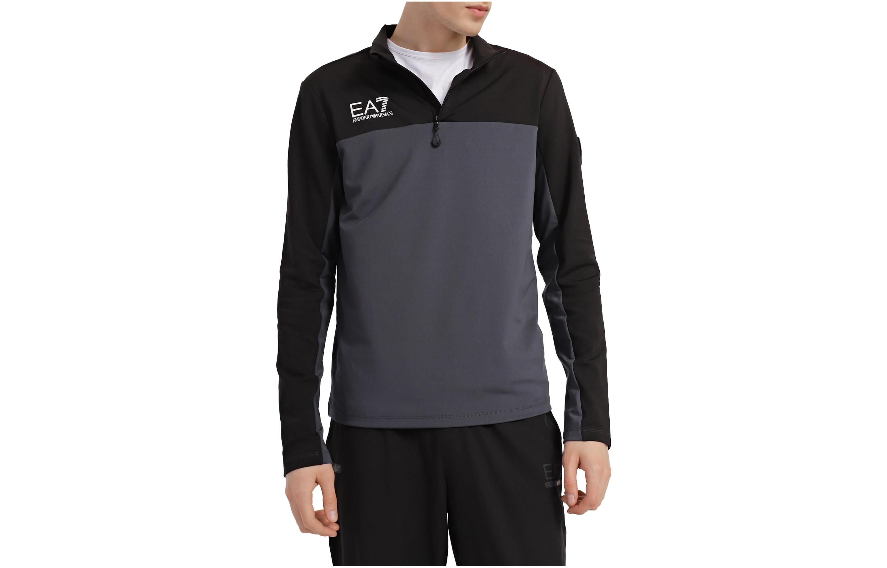 Emporio Armani EA7 Multicolor Logo Patch Casual Sweatshirt 6LPMD1-PJKAZ-1957