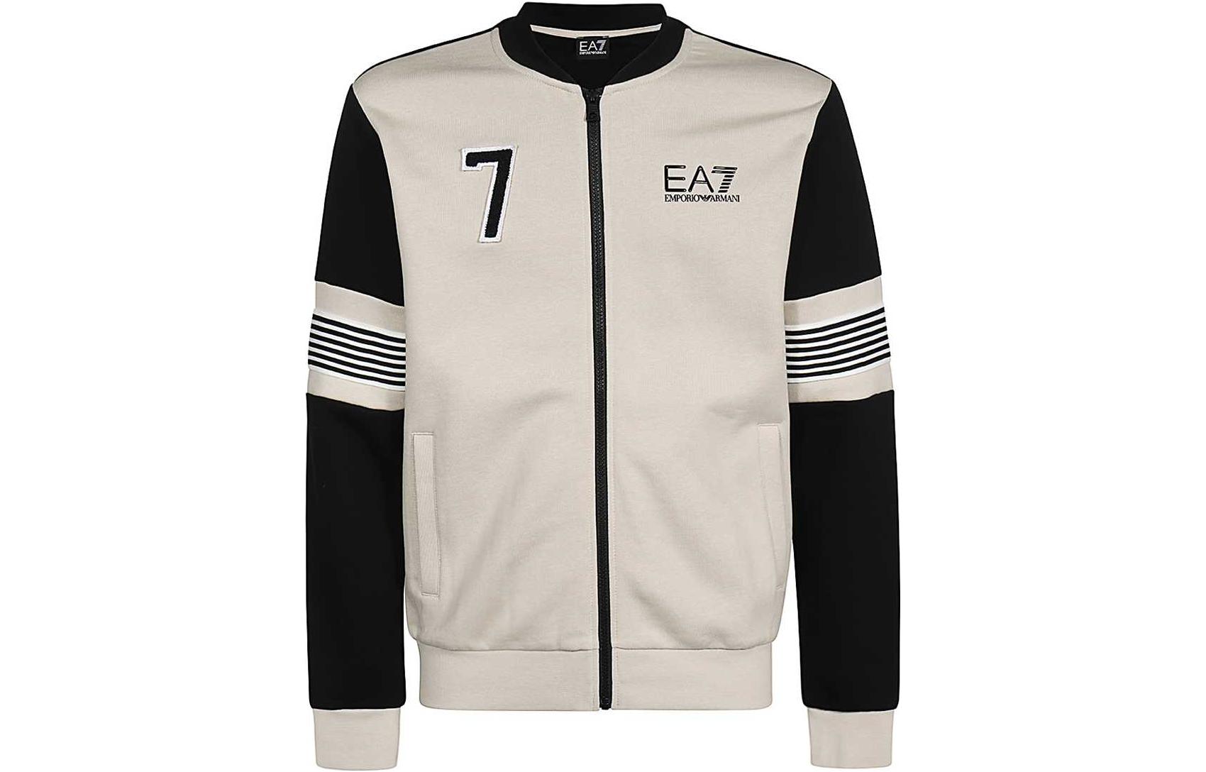 Emporio Armani EA7 Multicolor Striped Baseball Collar Jacket 6RPM57-PJ07Z-1716